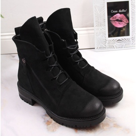 Botas negras de mujer con cremallera, Potocki negro 3