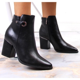 Botas de mujer cálidas Potocki negras en el poste. negro 3