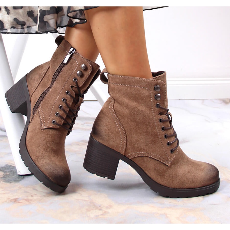 Botas cálidas mujer ante marrón Potocki 1