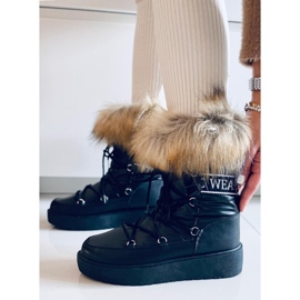 Botas de nieve para mujer Einar Negras negro 4