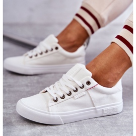 Sneakers de Mujer de Material Bajo Big Star KK274003 Blanco 8