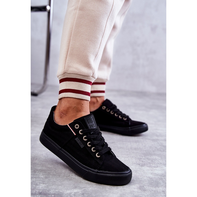 Sneakers de Mujer de Material Bajo Big Star KK274004 Negro 2