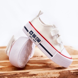 Deportivas Infantiles de Tela Con cierre adhesivo Big Star KK374085 Blanco 5