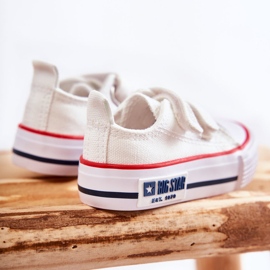 Deportivas Infantiles de Tela Con cierre adhesivo Big Star KK374085 Blanco 6