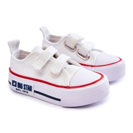 Deportivas Infantiles de Tela Con cierre adhesivo Big Star KK374085 Blanco 1