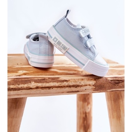 Deportivas Infantiles de Tela Con Velcro Big Star KK374078 Azul 4
