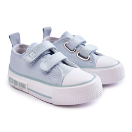 Deportivas Infantiles de Tela Con Velcro Big Star KK374078 Azul 1