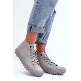 Zapatillas de Mujer Big Star High Warm Grey GG274070 gris 3