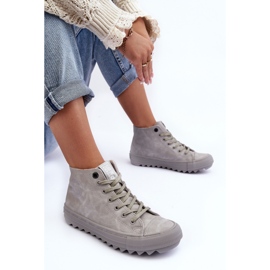 Zapatillas de Mujer Big Star High Warm Grey GG274070 gris 9
