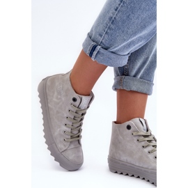 Zapatillas de Mujer Big Star High Warm Grey GG274070 gris 4