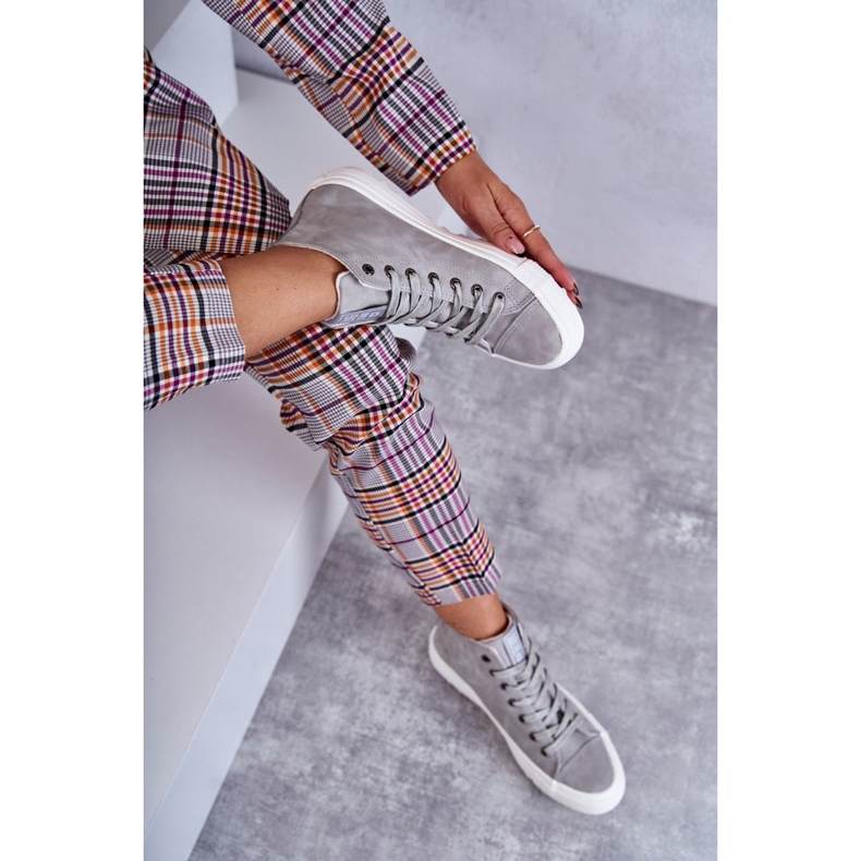 Zapatillas Mujer Big Star High Warm Grey EE274114 gris 2