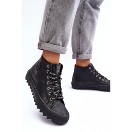 Sneakers Mujer Big Star High Warmed Negro EE274110 4