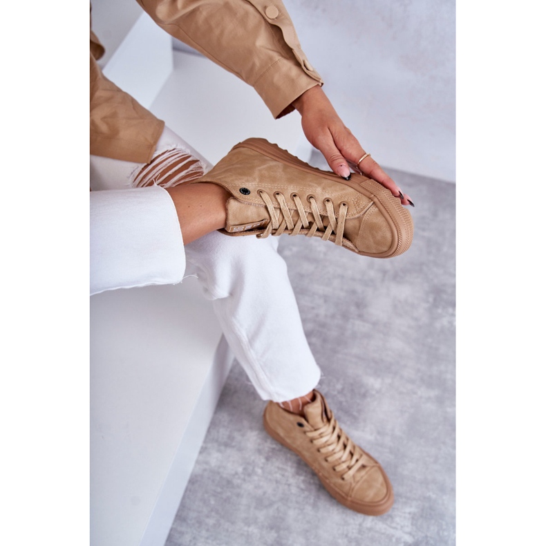 Zapatillas de mujer Big Star High Warm Camel GG274072 beige 2 Zapatillas de mujer Big Star High Warm Camel GG274072 beige 2