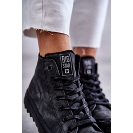 Zapatillas de mujer Big Star High Warmed Black GG274069 negro 2