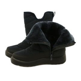 Evento Botas de nieve de mujer azul marino resistente al agua negro 6