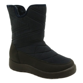 Evento Botas de nieve de mujer azul marino resistente al agua negro 2