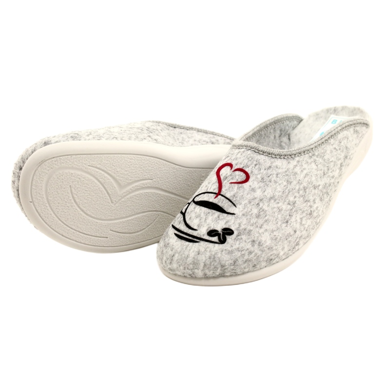 Pantuflas De Fieltro Adanex 27877 Sara Kawa gris 6