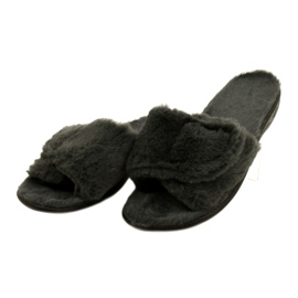 Zapatillas para mujeres adanex 27914 Sara Fur Gray gris 3