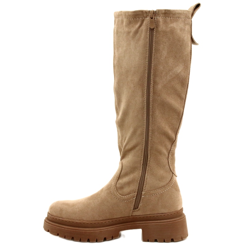 Evento Botas de Ante con Fondo Grueso 22KZ35-5223 Beige 1