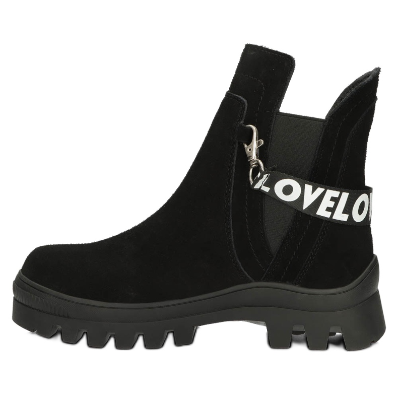 Botines Slip-On De Ante Con Decoración Filippo DBT3927 Negro 3 Botines Slip-On De Ante Con Decoración Filippo DBT3927 Negro 3