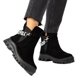 Botines Slip-On De Ante Con Decoración Filippo DBT3927 Negro 5 Botines Slip-On De Ante Con Decoración Filippo DBT3927 Negro 5