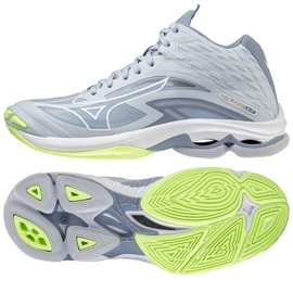 Zapatillas de voleibol Mizuno Wave Lightning Z7 Mid W V1GC225002 gris tonos de gris 1