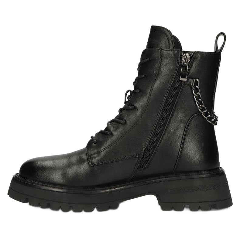 Botas para mujeres con un pin de seguridad y cadena negra Filippo DBT4059 negro 2