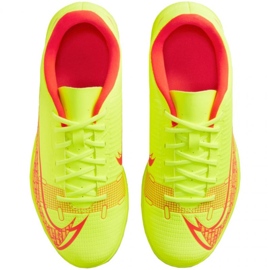 Zapatos de fútbol Nike Mercurial Vapor 14 Club Tf Jr CV0945 760 amarillo amarillos 1