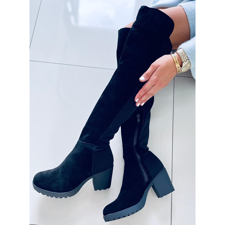Botas de piel natural Niamh Negro 2