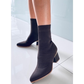 Botines calcetín tacón Tiara Brown marrón 2 Botines calcetín tacón Tiara Brown marrón 2