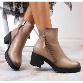 Botas insuladas Vinceza mujer beige 2