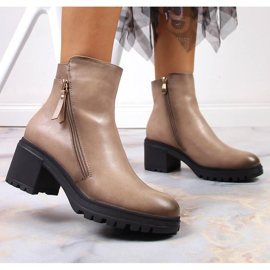 Botas insuladas Vinceza mujer beige 3