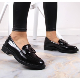 Mocasines mujer lacado charol negro Potocki 5