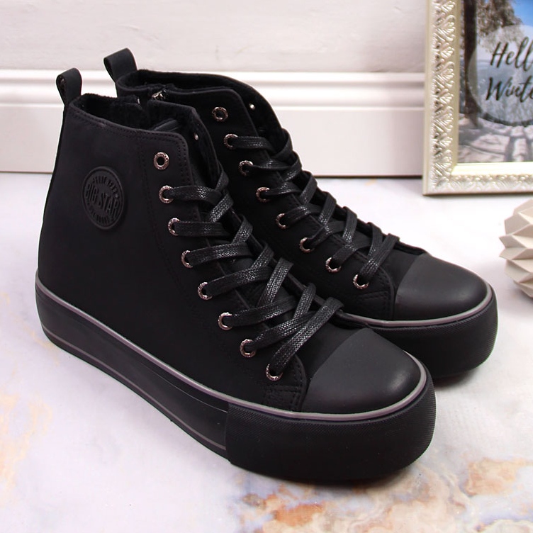 Zapatillas altas con aislamiento negro para mujer Big Star KK274173 1