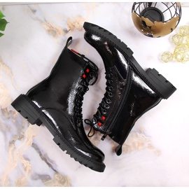 S.Barski Botas con aislamiento de charol negro de S. Barski 5