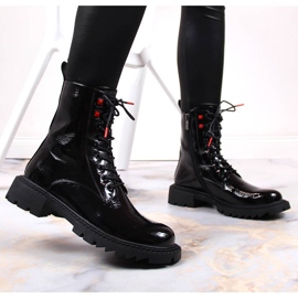 S.Barski Botas con aislamiento de charol negro de S. Barski 2