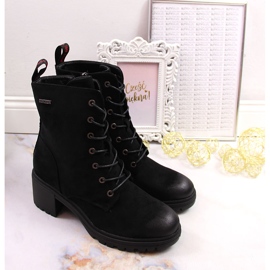 Botas de gamuza Vinceza negras en el poste negro 3
