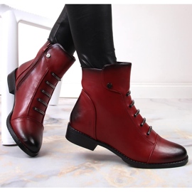 Botas de mujer con adornos Jezzi rojos 5