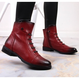 Botas de mujer con adornos Jezzi rojos 6
