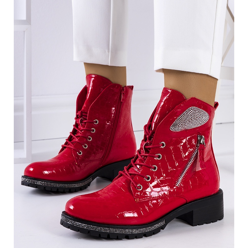 Botas rojas Airedale rojo 1