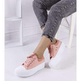 Zapatillas rosas en la plataforma Kilkenny rosado 1