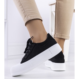 Zapatillas negras en la plataforma Kilkenny negro 3