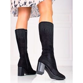 T.Sokolski Botas de mujer elegantes tacones altos Sokolski negro 2
