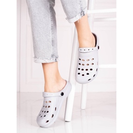 Pantuflas ligeras de mujer Shelovet grises 2