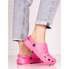 Pantuflas ligeras de mujer Shelovet rosas rosado 2