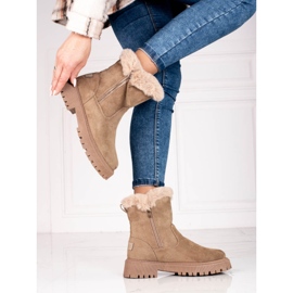 Botines Vinceza de mujer con aislamiento beige 2