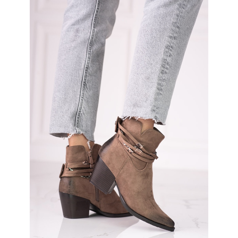 Botas cowboy de mujer Shelovet marrones marrón 2