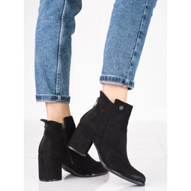 Botas de mujer Shelovet negras con cremallera decorativa en la parte trasera negro 2