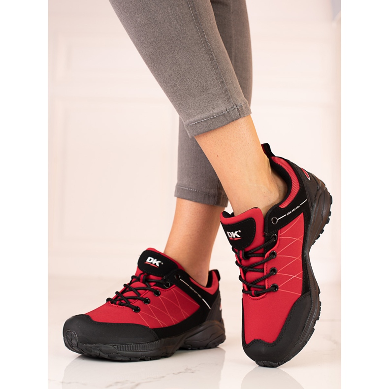 Zapatillas trekking mujer DK rojo negro 1