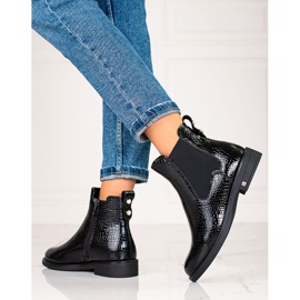 W. Potocki Botines Chelsea de mujer con aislamiento Potocki negro 1